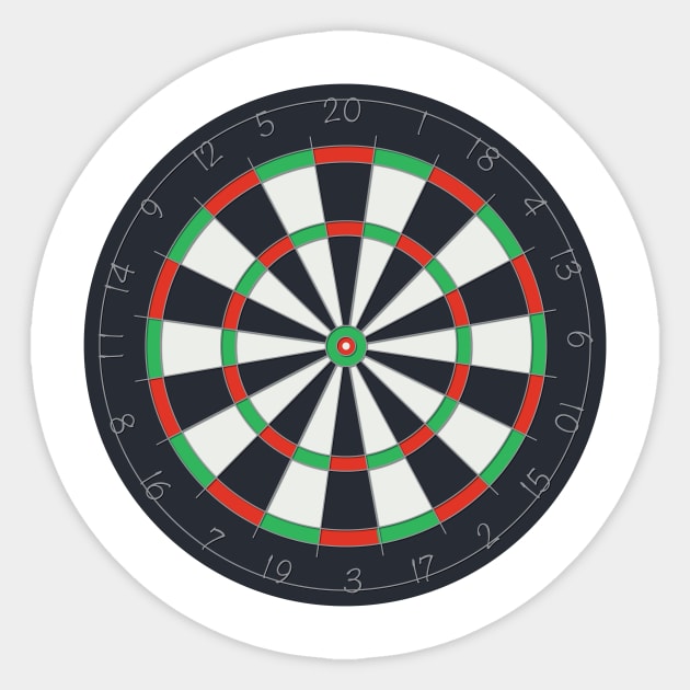 Dartboard Sticker by DavidLoblaw